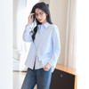 VICTORIA&VERA春季“极简多巴胺”治愈系全棉亲肤简约百搭小马刺绣通勤微透衬衫 商品缩略图5