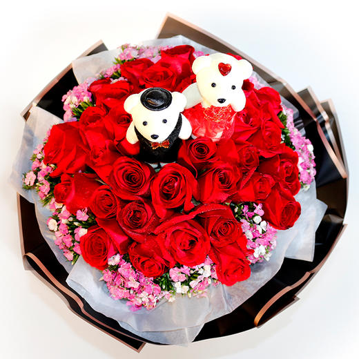 萌动丨33枝红玫瑰花束 商品图1