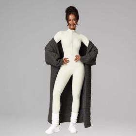 跃牌【安琪拉系列】拉链裸感长袖瑜伽连体服强度健身运动连体紧身衣连体衣LTY-011