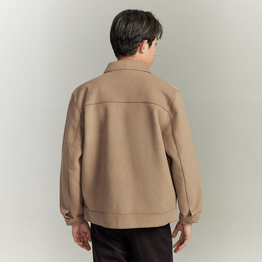 GXG【热卖推荐】冬季热卖简约休闲毛呢短款大衣外套男夹克大衣 商品图4