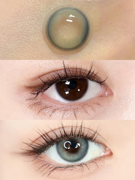 BAOMEICON·日抛  清爽薄荷 14.2  <封封同款> ins韩系娇憨感！超适合淡颜的妆容！清爽薄荷绿+海盐蓝的双色碰撞！！国产0-800度<一副两片> 商品图1