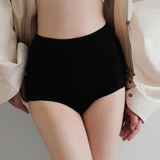 特价捡漏  官网258！郡shi同款两条装60S莫代尔高腰全包臀柔弹无束缚内裤女 双层裆三角裤 商品图1