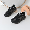 经典鲨2025年春季新款男士黑色百搭系带休闲跑步鞋KW222-513031 商品缩略图0