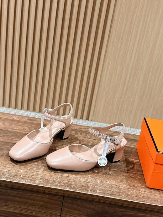 爱马仕25新款高跟粗跟玛丽珍芭蕾舞鞋（HC） 商品图1