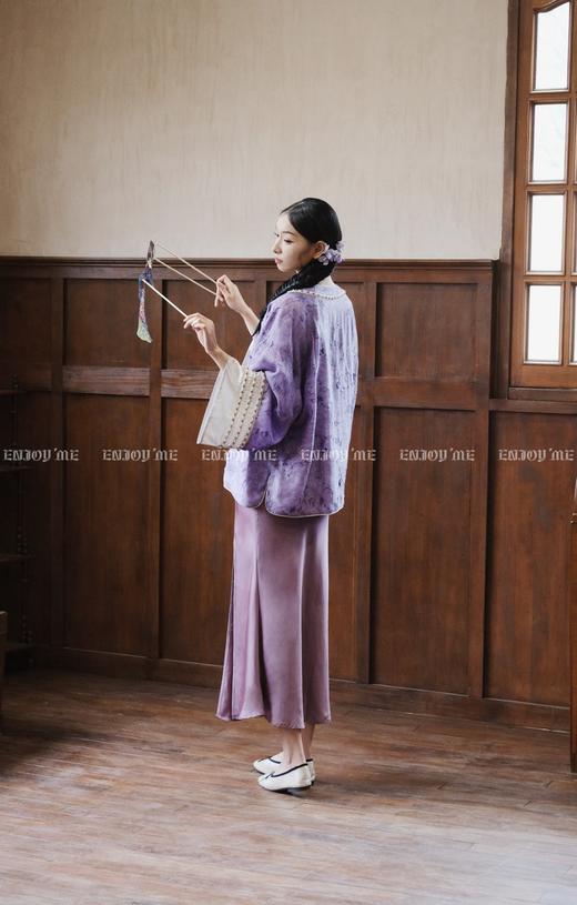 【门店同款】ENJOY春季云敛-春光推盏紫陌含烟中式外套 161946737 商品图3