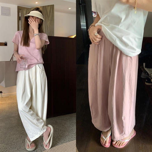 【SCAR KOKO九分山本萝卜裤】百搭显瘦还凉快 穿过舍不得脱的夏日慵懒神裤 萝卜裤型 上身真的好遮肉 小个子必入面料超级薄超级轻 垂感真的一绝不贴腿!不透!不易皱! 商品图0