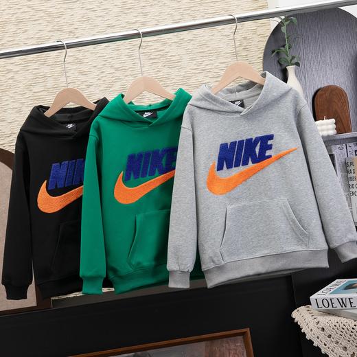 点此购买 130-170耐克春秋季超大毛巾绣儿童连帽卫衣 gl 310549 商品图0