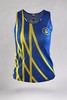 严素跑步背心，蓝色赛道,蓝黄男/女款，轻量，快干，严素态度 商品缩略图2