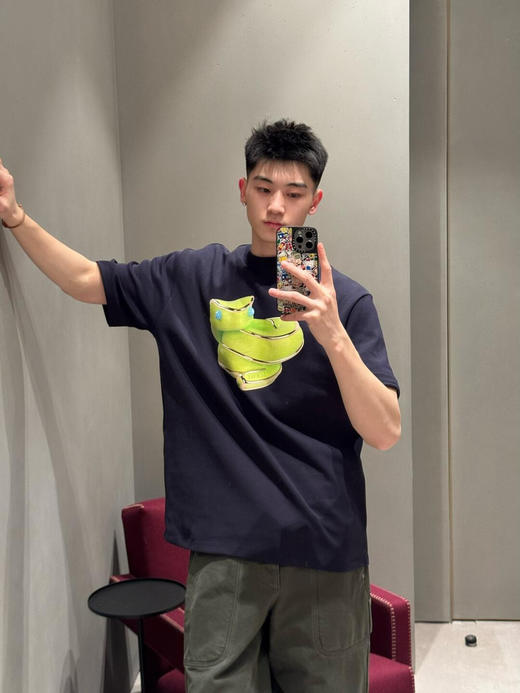 LOWE果冻绿蛇圆领短袖 商品图2