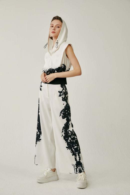 SAFICOO 时尚休闲 高腰阔腿版型阔腿裤 商品图2