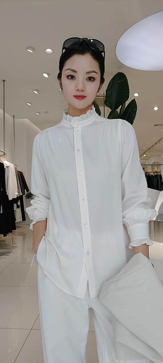 487806春上新 木耳边立领衬衫 商品图7