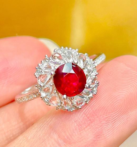 1ct刻面红宝石戒指 商品图2