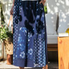 【林栖设计小店】（现货）纯棉半身裙蓝印花布铁线莲拼蕾丝花边复古2025春夏新品裙子女1952008 商品缩略图1