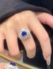 2.27ct刻面蓝宝石戒指 商品缩略图3