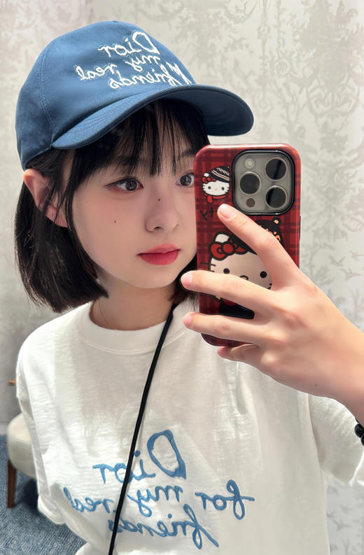 Dr朋友字母刺绣圆领短袖 商品图2