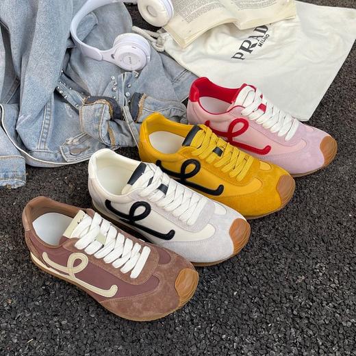 增高3cm！【大幂幂同款 】明星同款 英国XGXC春季新款秀气简约拼色真皮阿甘鞋德训鞋(XG2619)  真皮芒果头鞋 休闲百搭鞋 商品图11