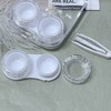 新款透明简约两幅装隐形眼镜盒护理盒美瞳盒8065 商品缩略图2