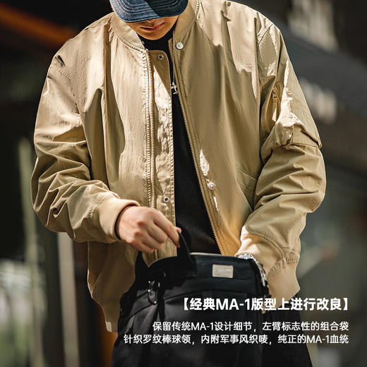 【经典复刻 一色降燥】沙漠版MA-1飞行员夹克 商品图3