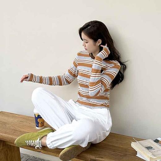 顺丰包邮洛诗琳34505早春新款休闲显瘦束脚宽松萝卜卫裤0668 商品图3