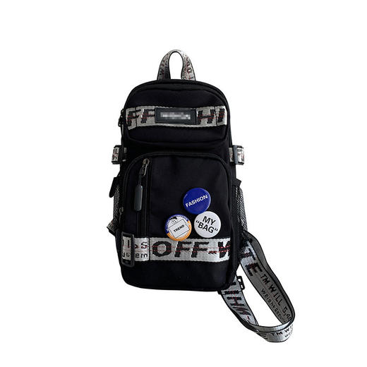 学生背包情侣款潮牌胸包男大容量防水斜挎包个性休闲多功能小背包户外运动包包 商品图4