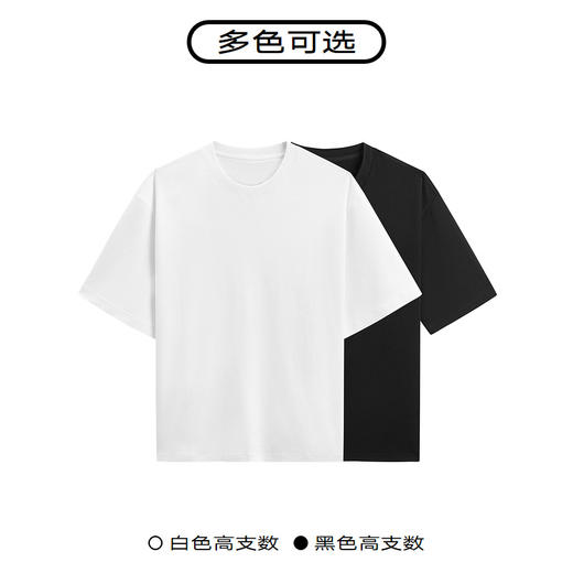 GXG男装 白色多功能基础短袖T恤纯棉体恤衫打底衫 夏季热卖 商品图3