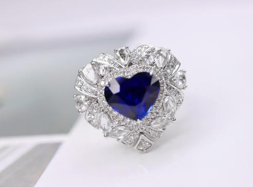 2.27ct刻面蓝宝石戒指 商品图4