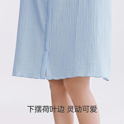 Threegun三枪 云朵棉中袖女士家居裙-T70002A01 商品图7