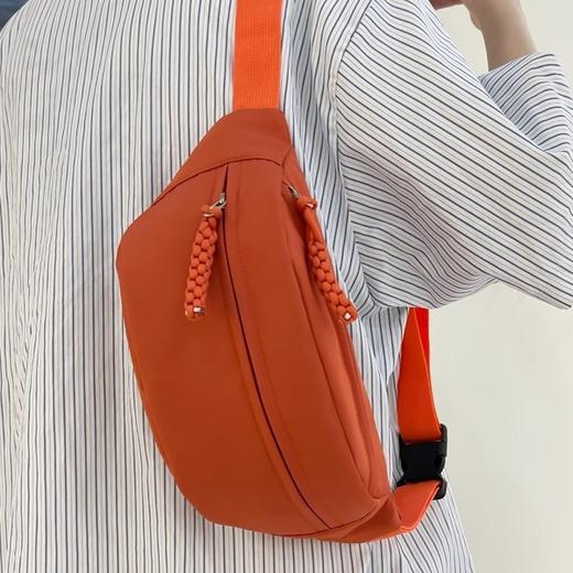 时尚腰包女韩版轻便尼龙布街头潮流百搭胸前包休闲旅行单肩斜挎包 商品图3