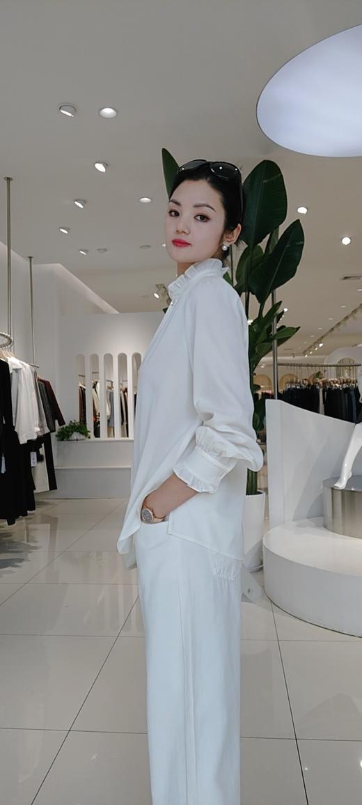 487806春上新 木耳边立领衬衫 商品图4