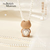 大英博物馆 巴斯特系列 米色植绒爱心珍珠 项链 商品缩略图0