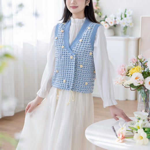 苏苏姐家毅然马甲毛线手工编织羊毛线上衣diy钩针毛线团材料包 商品图2