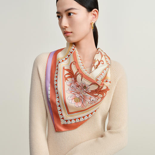 女士丝巾 斜巾&方巾 简约时尚气质 商品图11