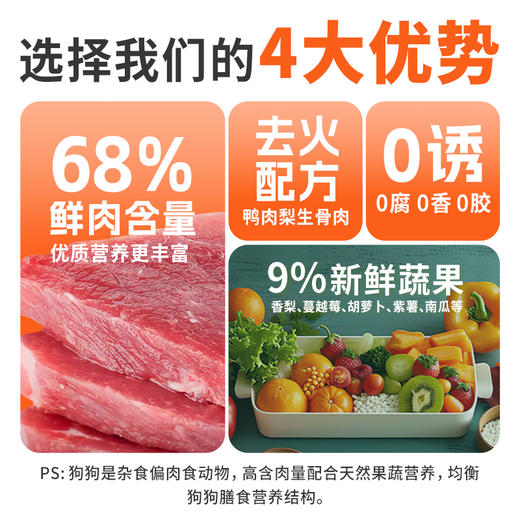 奥芬洁三拼冻干犬粮-鸭肉梨配方-2kg 商品图1