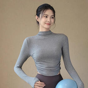 跃牌【安琪拉系列】春夏长袖新款修身显瘦速干透气高弹舒适健身瑜伽服运动长袖上衣女CX7408