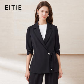 EITIE爱特爱精致通勤ol气质百搭收腰一粒扣西装外套2025夏季新款B2503602