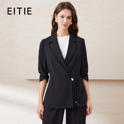 EITIE爱特爱精致通勤ol气质百搭收腰一粒扣西装外套2025夏季新款B2503602 商品图0