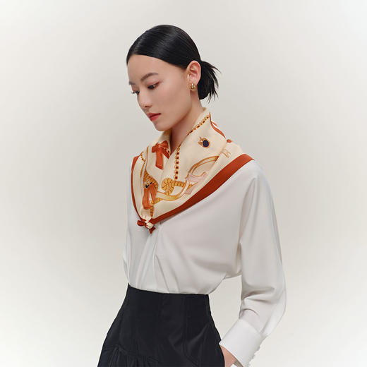 女士丝巾 斜巾&方巾 简约时尚气质 商品图10
