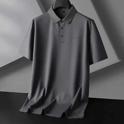 【冰丝无痕】【DDA】大依优型大码短袖POLO衫冰丝无痕翻领商务休闲透气半袖夏季上衣 商品图1