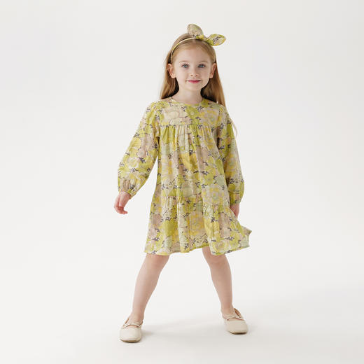 【马克珍妮芦芙】女童纯棉甜美碎花满印裙子连衣裙春夏新款240886 商品图1