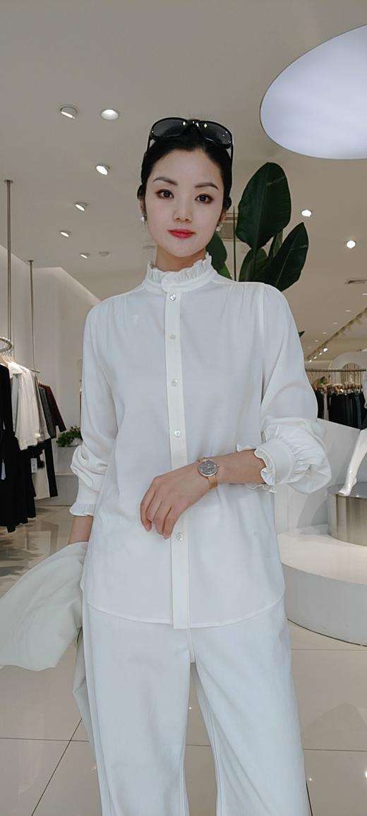 487806春上新 木耳边立领衬衫 商品图8