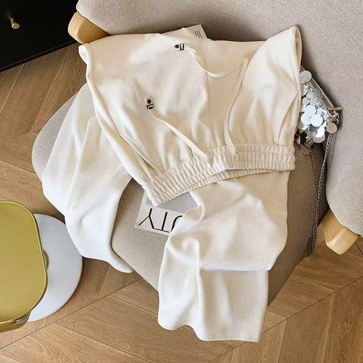 （微脏）【春上新】超显瘦细条纹窄版阔腿裤2332-喜出 商品图3