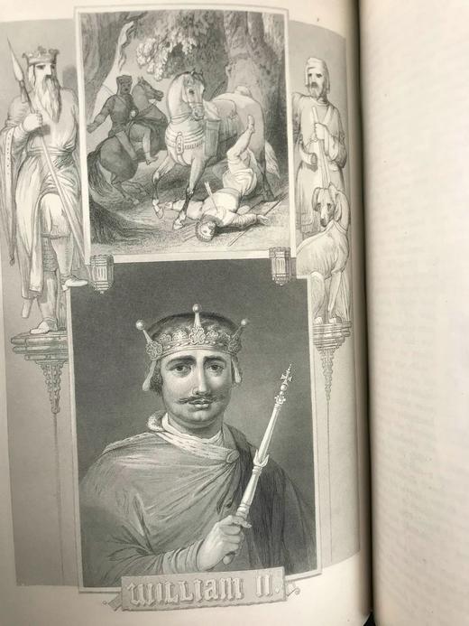 1856年 查尔斯·奈特《英格兰通俗史》（全8卷） 数百幅版画插图 真皮精装大32开 商品图7