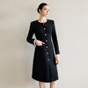 IWY/西装连衣裙女气质名媛高级感可拆卸木耳边黑白撞色圆领小黑裙子Q1292 商品缩略图2