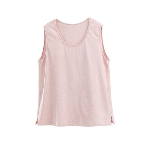 * 绽放旅行女装114朵/2025春夏U型领汉麻棉多色叠穿透气轻薄背心 商品图4
