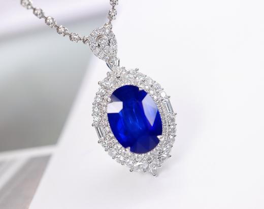 3.8ct刻面蓝宝石吊坠 商品图4