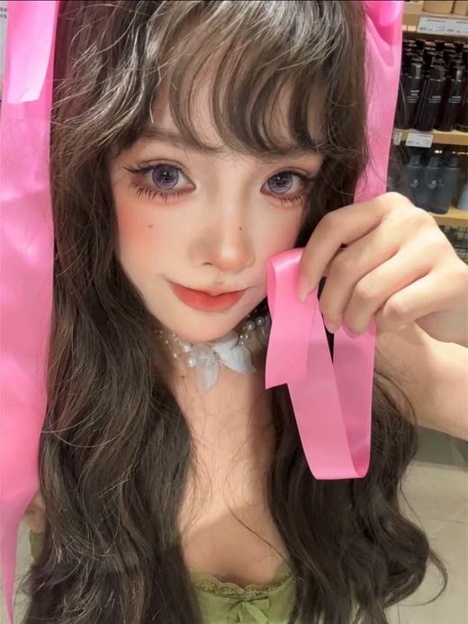 flowercolor 半年抛美瞳 泪钻粉紫 直径14.5mm着色13.8mm 商品图11