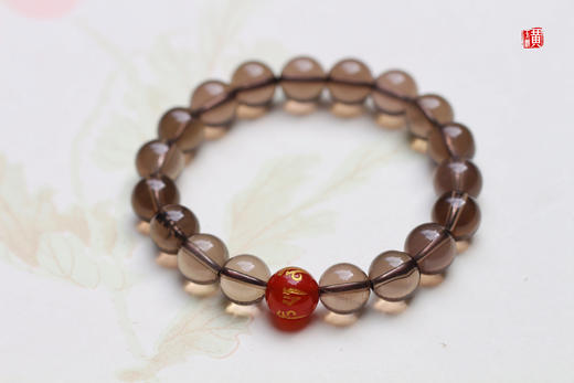 烟晶手串，珠径10mm 商品图0