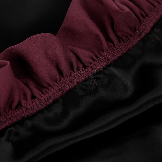 QE825斯尔丽2025春季新款花瓣领型浪漫圆润醋酸宽松高级奢华显高连衣裙 商品图8