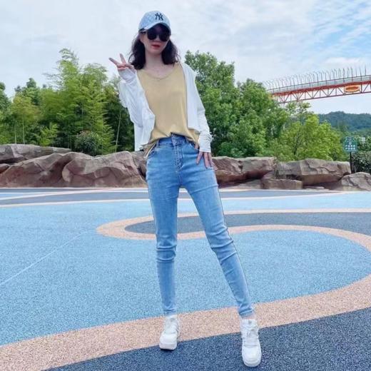 【笑麻麻福利】下单立减20元 SHOWMELLY两颗扣弹力牛仔裤 商品图3