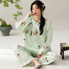雀说 优雅新中式国风睡衣女春季长袖长裤家居服 商品缩略图2